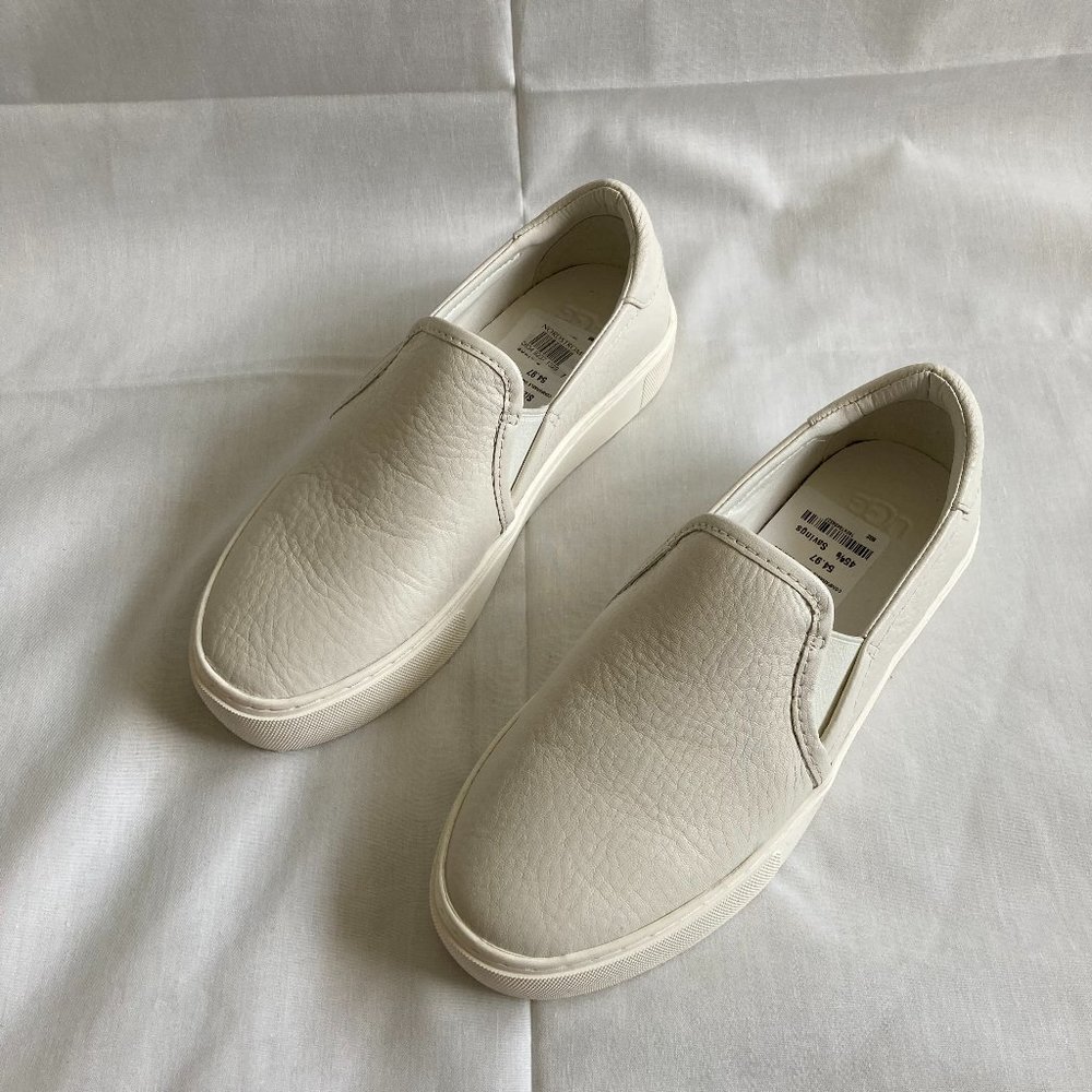 NEW NWT Ugg Slip on Leather Sneakers Sz 6